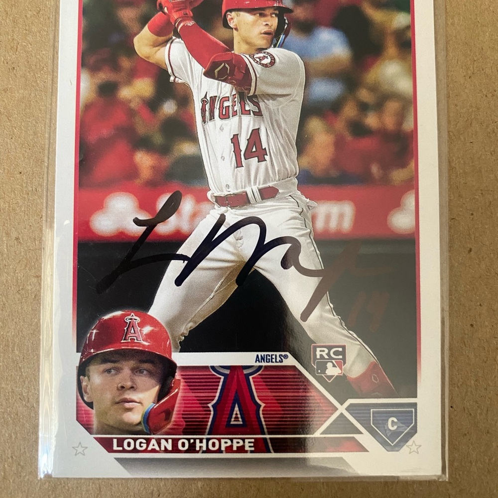 Topps Baseball Card with Red and White Accents